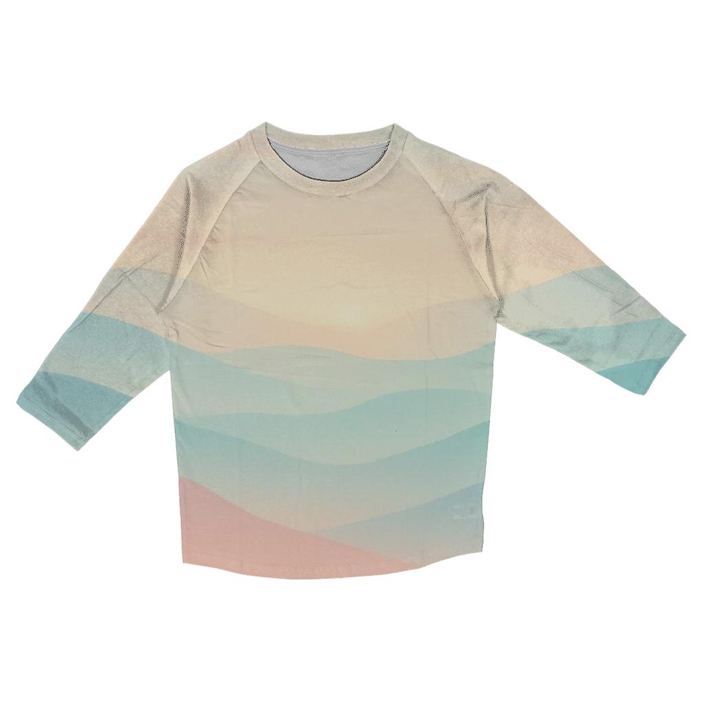 Pastel Dreamwave Horizon stylish quarter sleeve tops