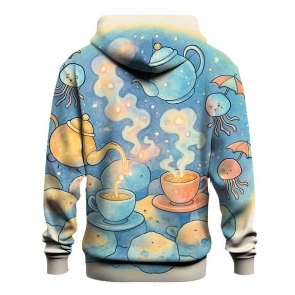 Asteroid Tea Party Shuffle printed hoodies