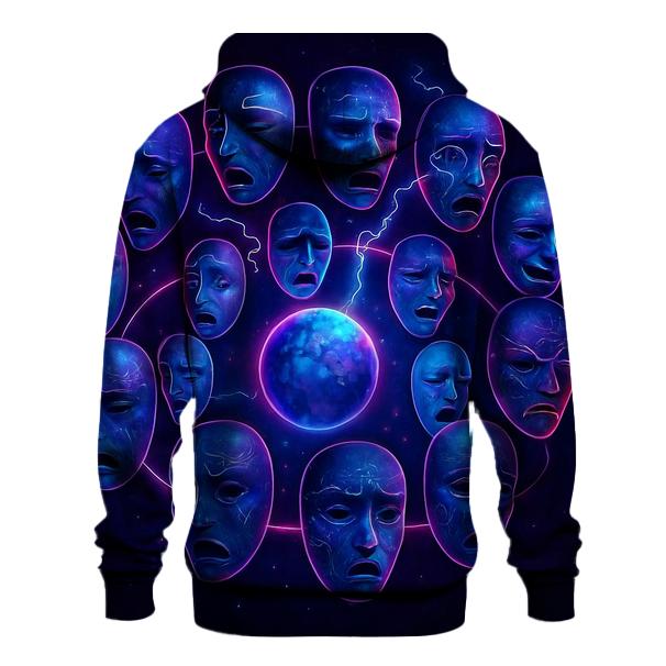 Orbiting Mask Parade printed hoodies