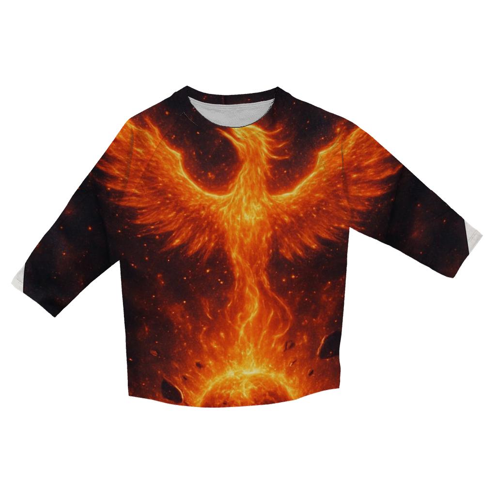 Cosmic Phoenix Rising From A Dying Star designer 3/4 sleeve blouses