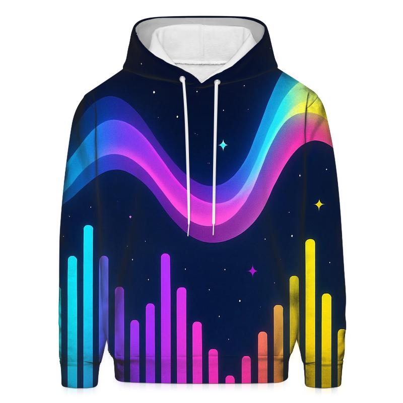 Aurora Neon Spectrum lightweight hoodies