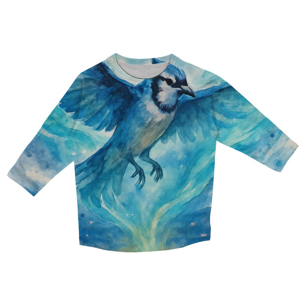 Stadium Aurora Flight Blue Jays custom 3/4 sleeve shirts
