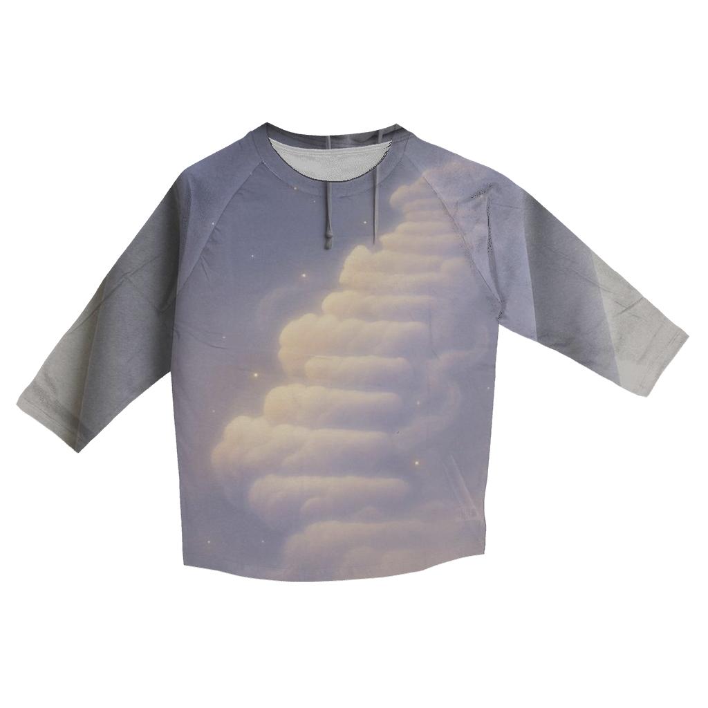 Stairway Of Gradient Clouds custom 3/4 sleeve shirts