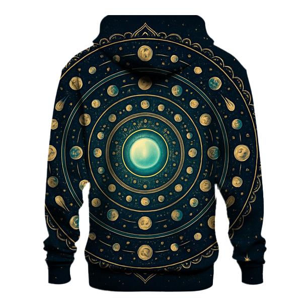 Luminous Planetary Mandala pullover hoodies