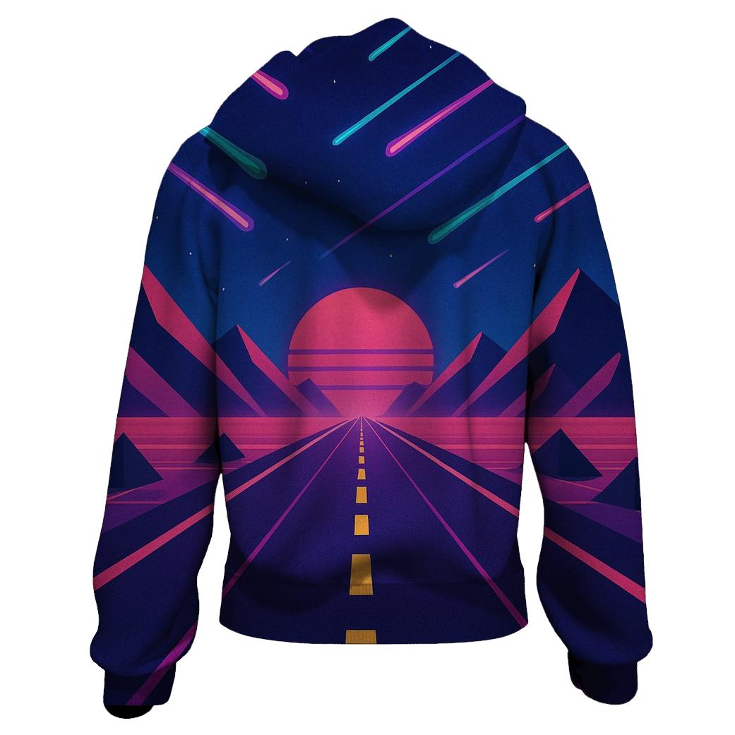 Retro Comet Highway hoodie styles