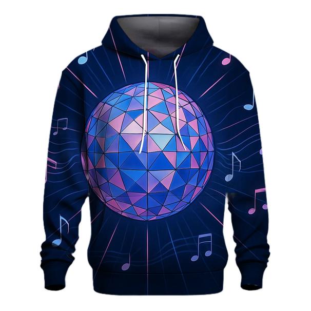 Disco Prism Sphere embroidered hoodies