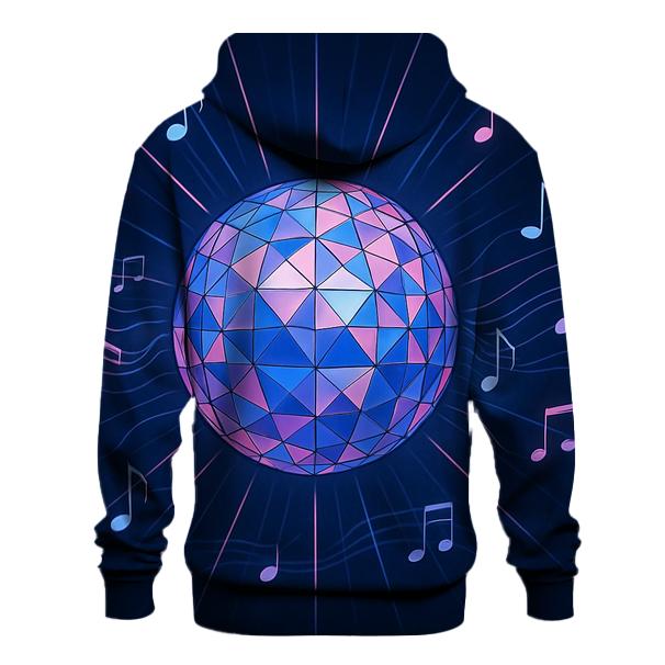 Disco Prism Sphere embroidered hoodies