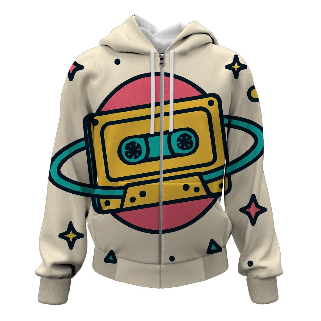 Cosmic Mixtape Orbit premium hoodies