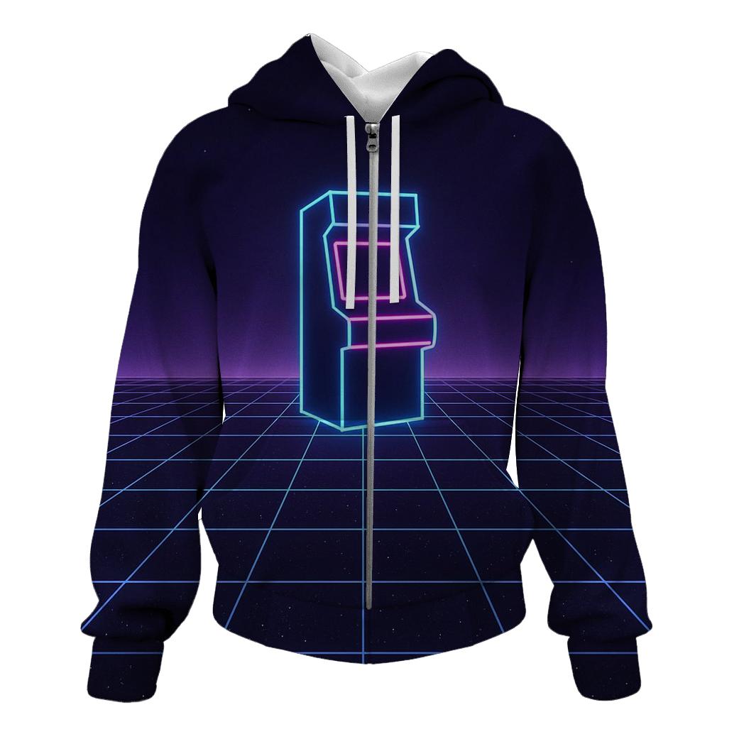 Starlight Arcade Grid pullover hoodies