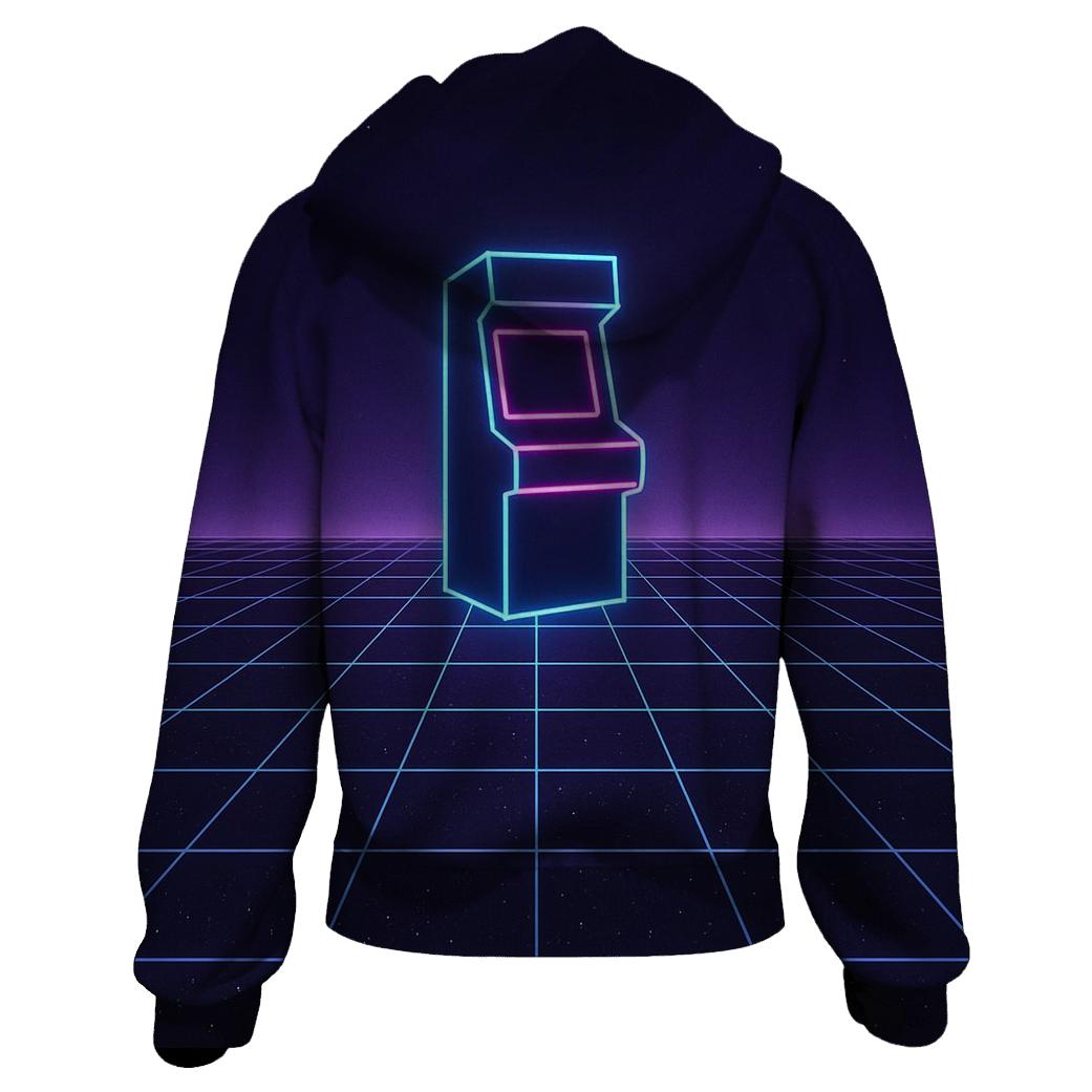 Starlight Arcade Grid pullover hoodies