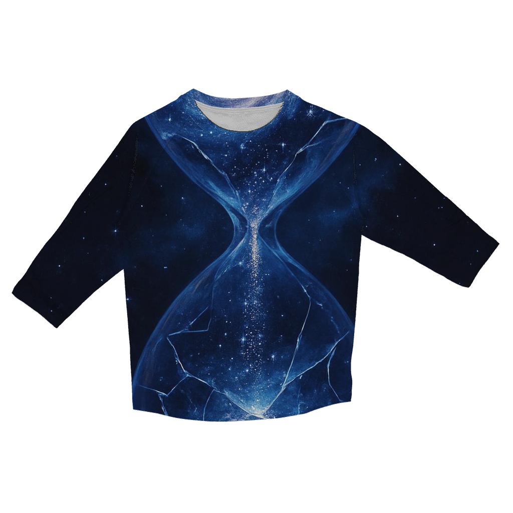 Time Fractured Galaxy Hourglass personalized 3/4 sleeve tees