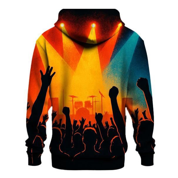 Stage Lights Silhouette Crowd heavyweight hoodies