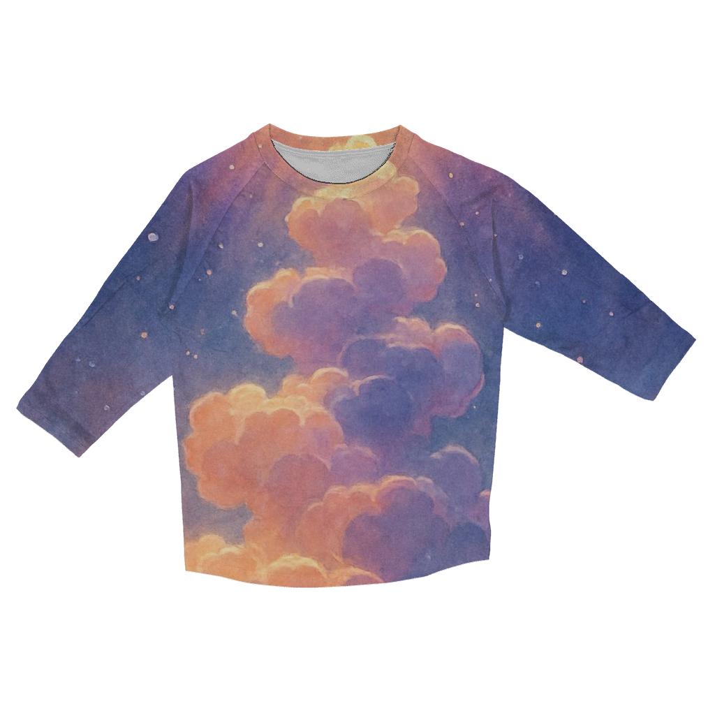 Cloud Staircase Solar Drift fashion 3/4 sleeve shirts