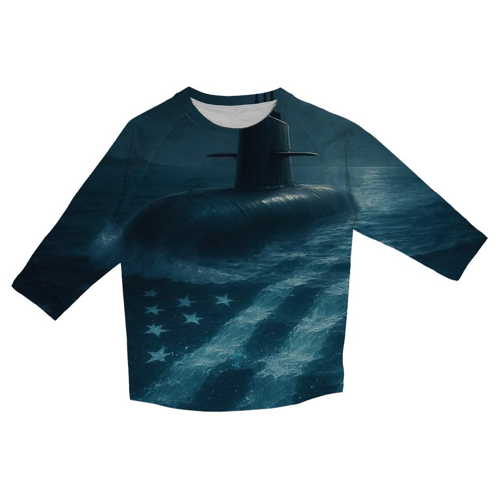 Echoes Beneath The Waves cotton quarter sleeve shirts