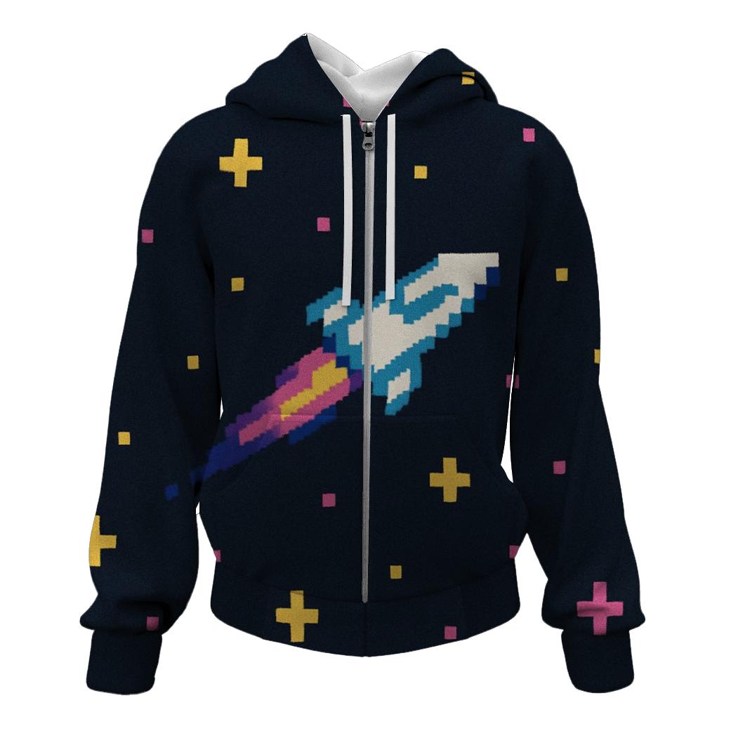 Pixel Star Voyager heavyweight hoodies