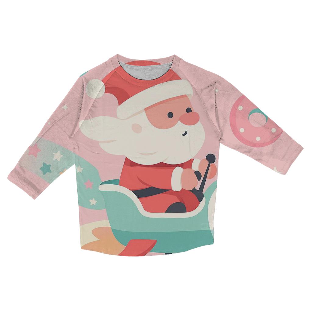 Candy Cosmos Santa Flight fashion 3/4 sleeve shirts