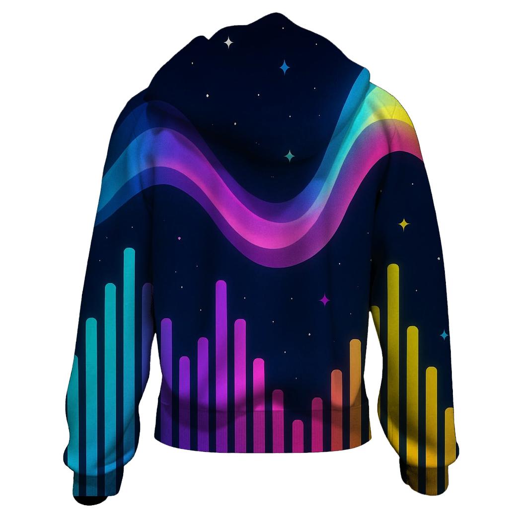 Aurora Neon Spectrum designer hoodies