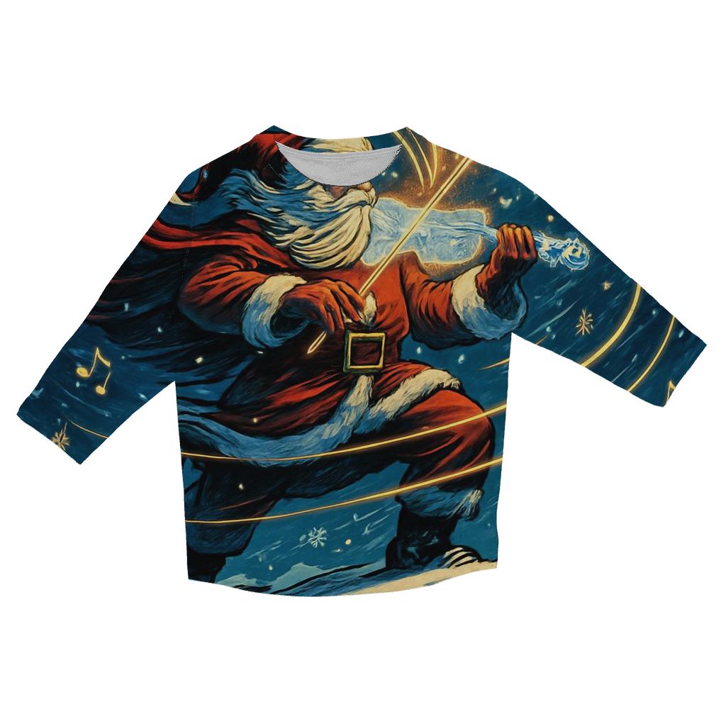 Blizzard Bard Santa Serenade trendy 3/4 sleeve tops