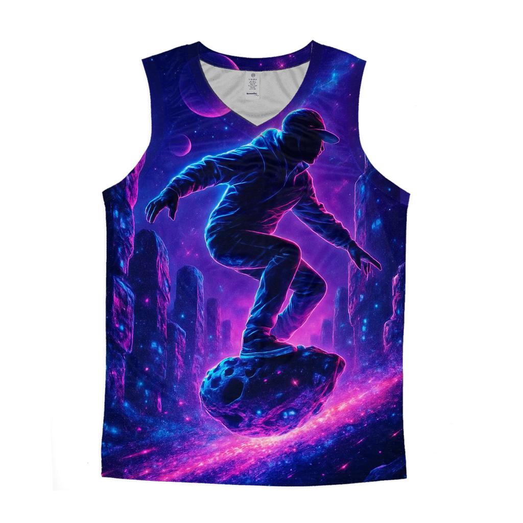 Neon Meteor Skater In The Star City casual summer tank tops