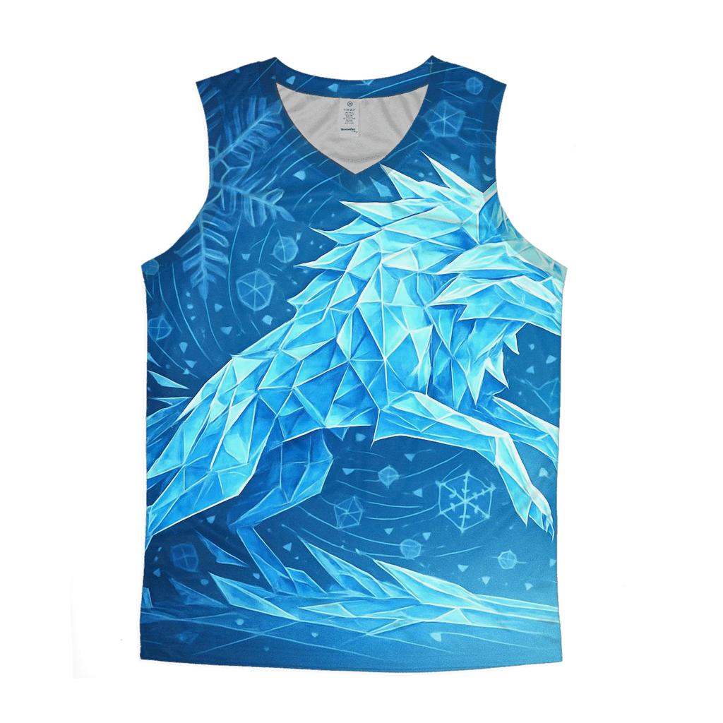 Crystal Shard Winter Wolf custom tank tops