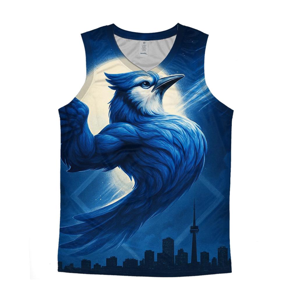 Blue Jays Skyline Surge trendy fitted tank tops