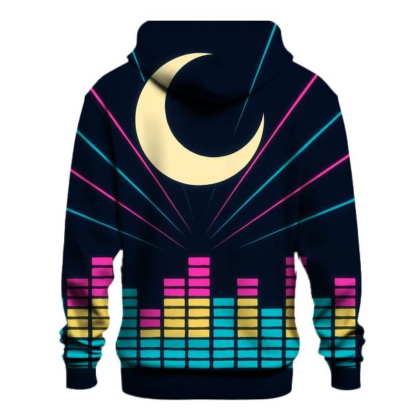 Laser Moon Soundwaves premium hoodies