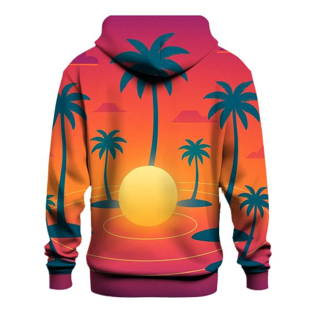 Orbiting Palm Mirage zip-up hoodies