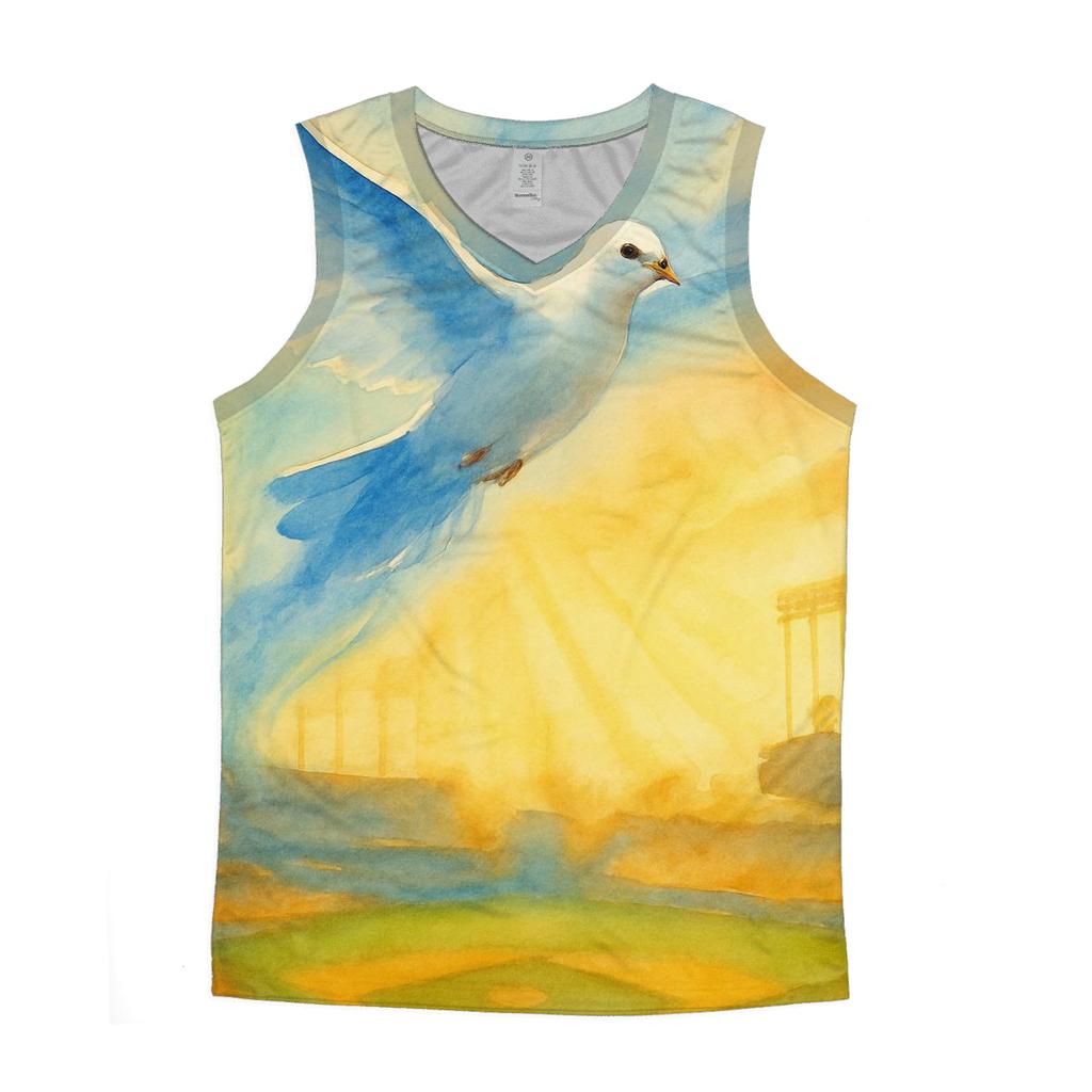 Dodgers Sky Doves Over The Diamond stylish racerback tanks