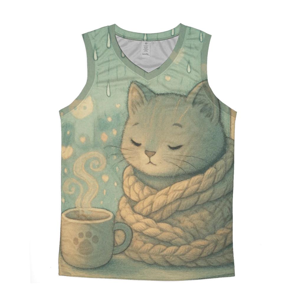 Rainy Window Cozy Blanket Cat stylish racerback tanks