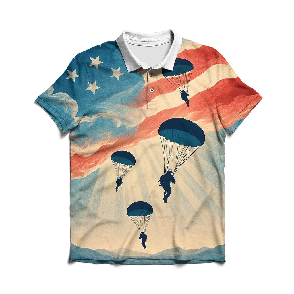 Skybridge Salute stylish collar polo tees