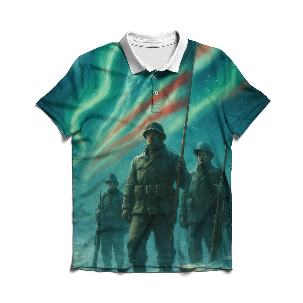 Ramparts Of The Northern Light stylish collar polo tees