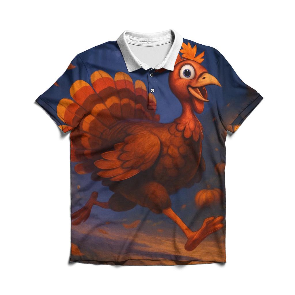 Twilight Turkey Trot Trail personalized polo shirts