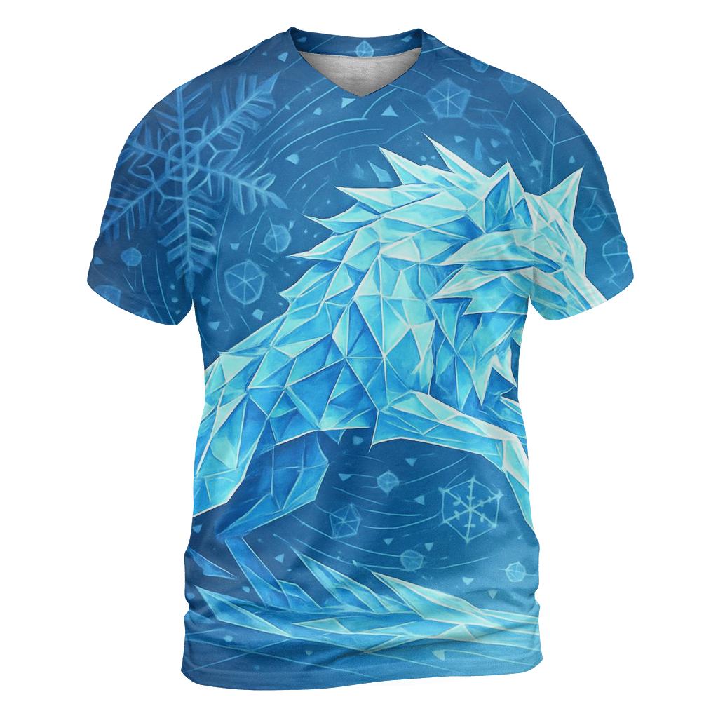 Crystal Shard Winter Wolf unique graphic print tees