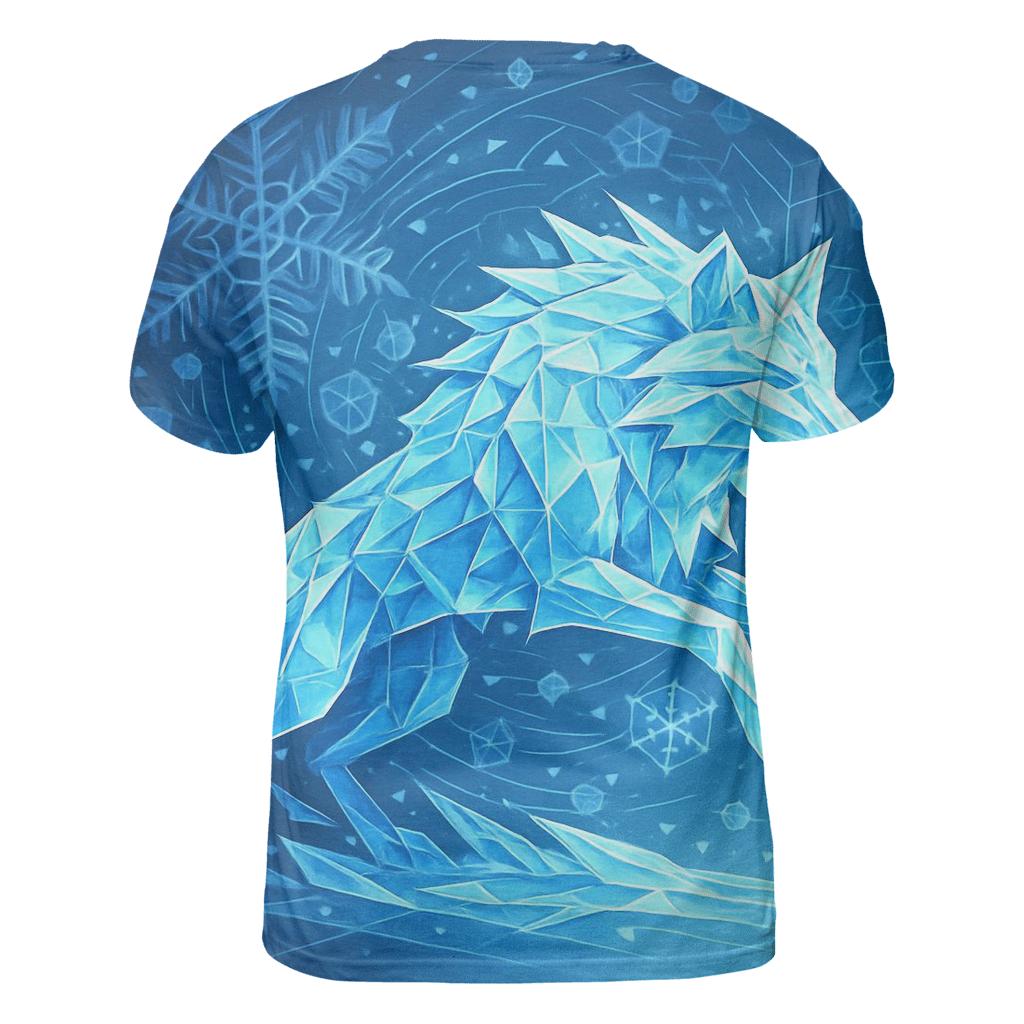 Crystal Shard Winter Wolf unique graphic print tees