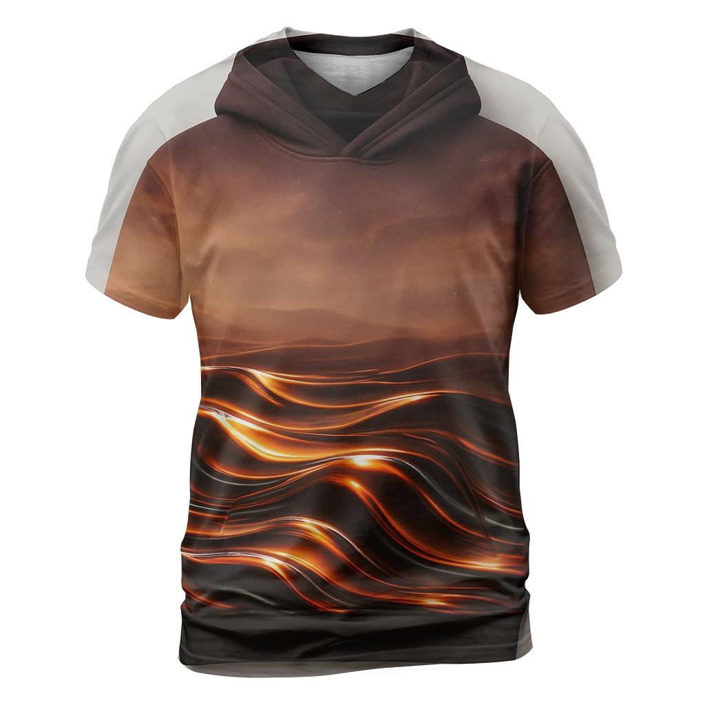 Chromatic Mirage Dunes vibrant all-over design tees