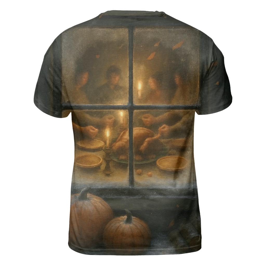 Cabin Window Gratitude Glow personalized full print shirts