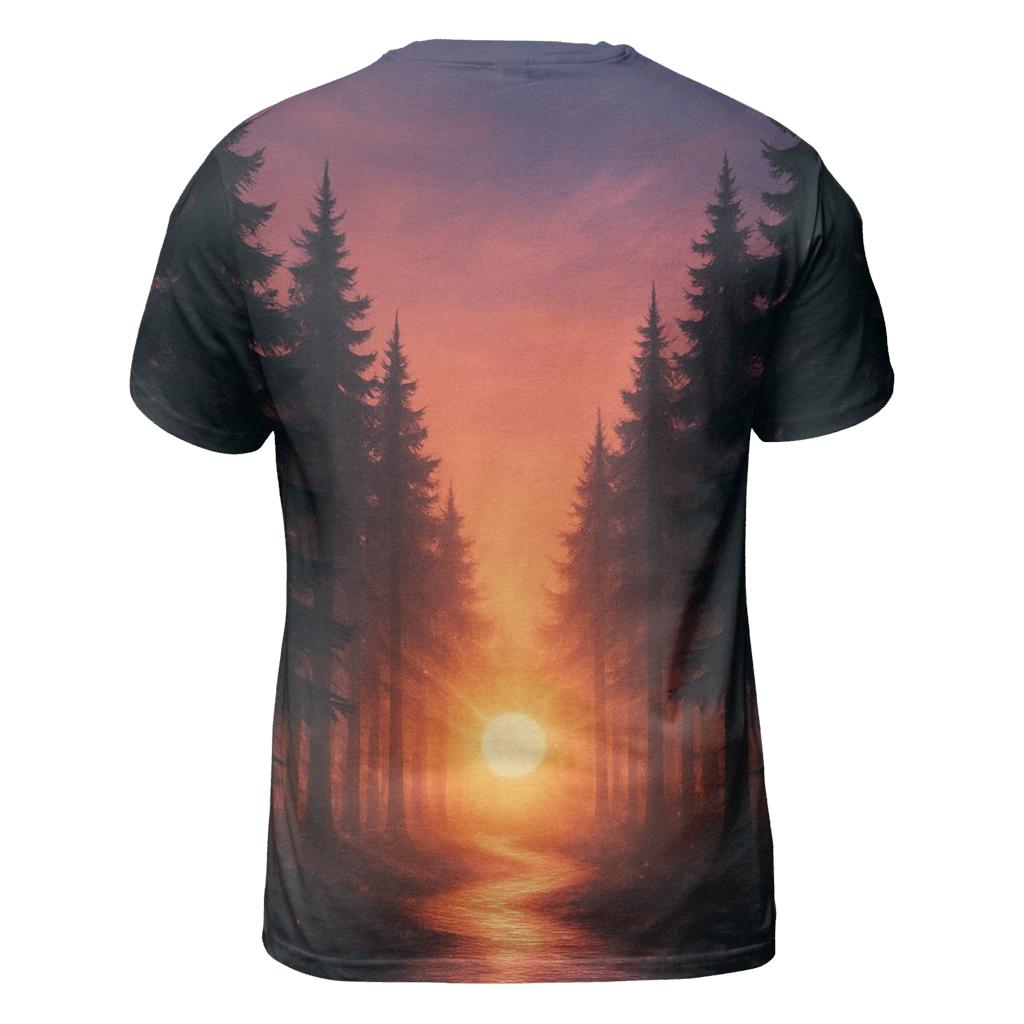 Forest Halo Ember Path trendy printed shirt styles