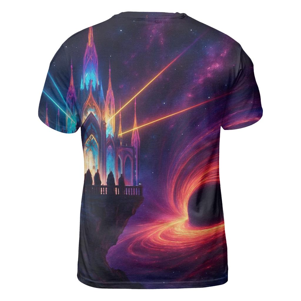 Crystal Temple At The Edge Of The Black Hole creative print fashion shirts