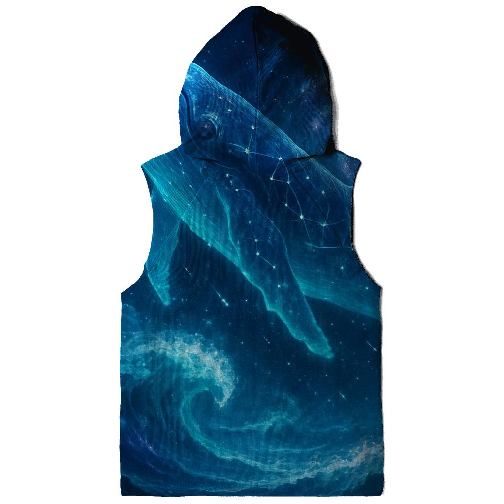 Celestial Whale Crossing The Spiral Sea zip-up hoodies