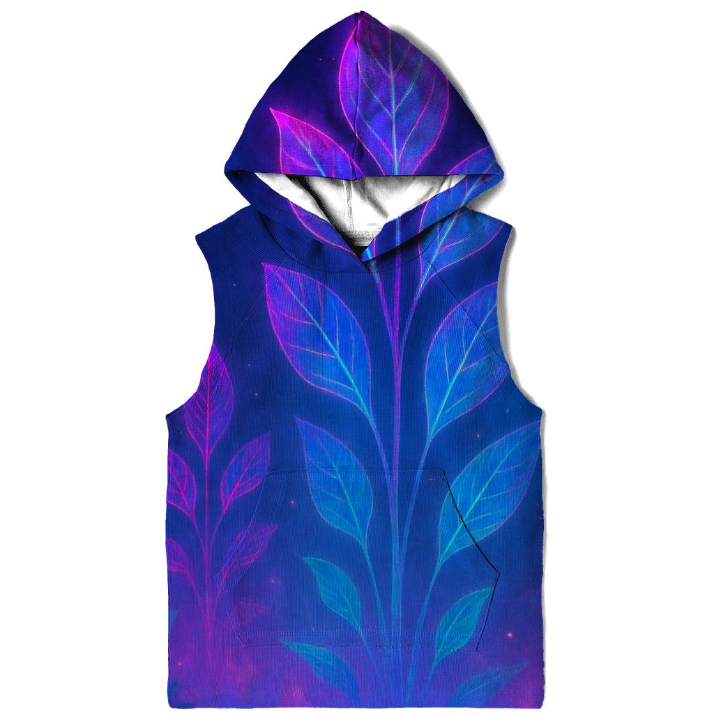 Neon Aurora Garden Gradient lightweight hoodies