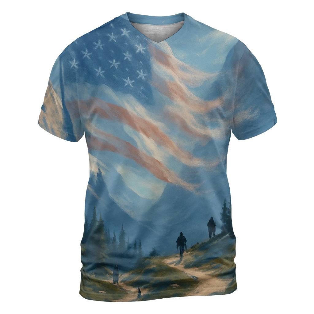 Mountain Trail Starwind unique graphic print tees