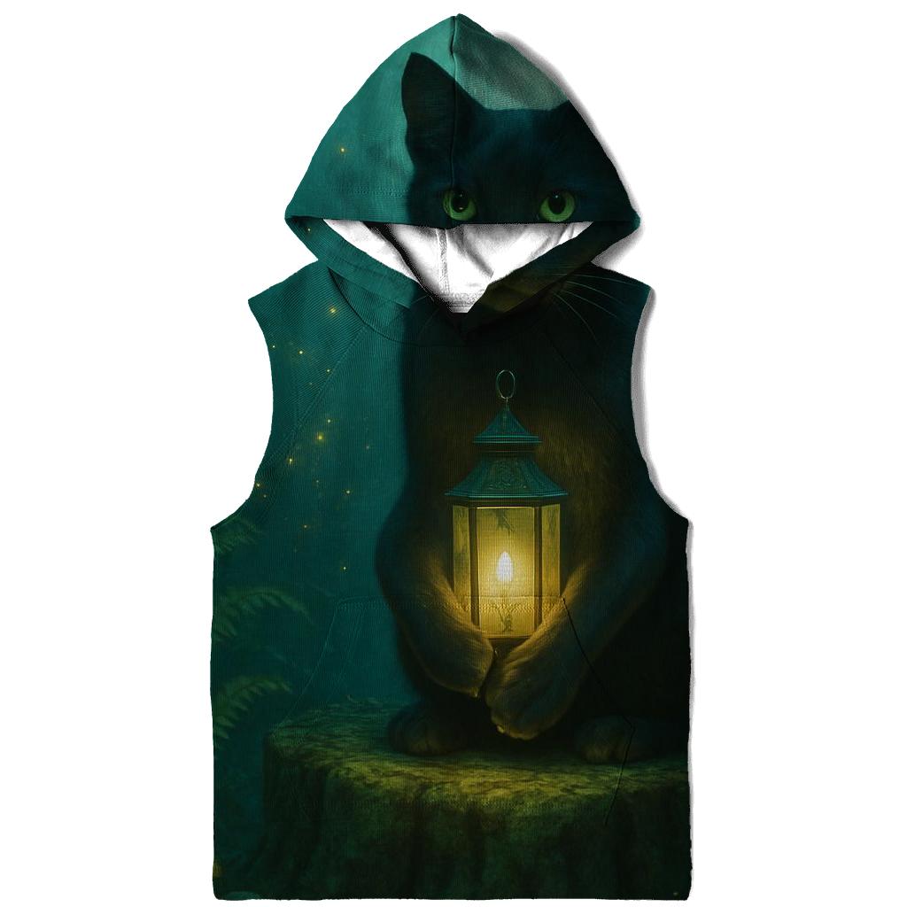 Forest Lantern Guardian Cat custom hoodies
