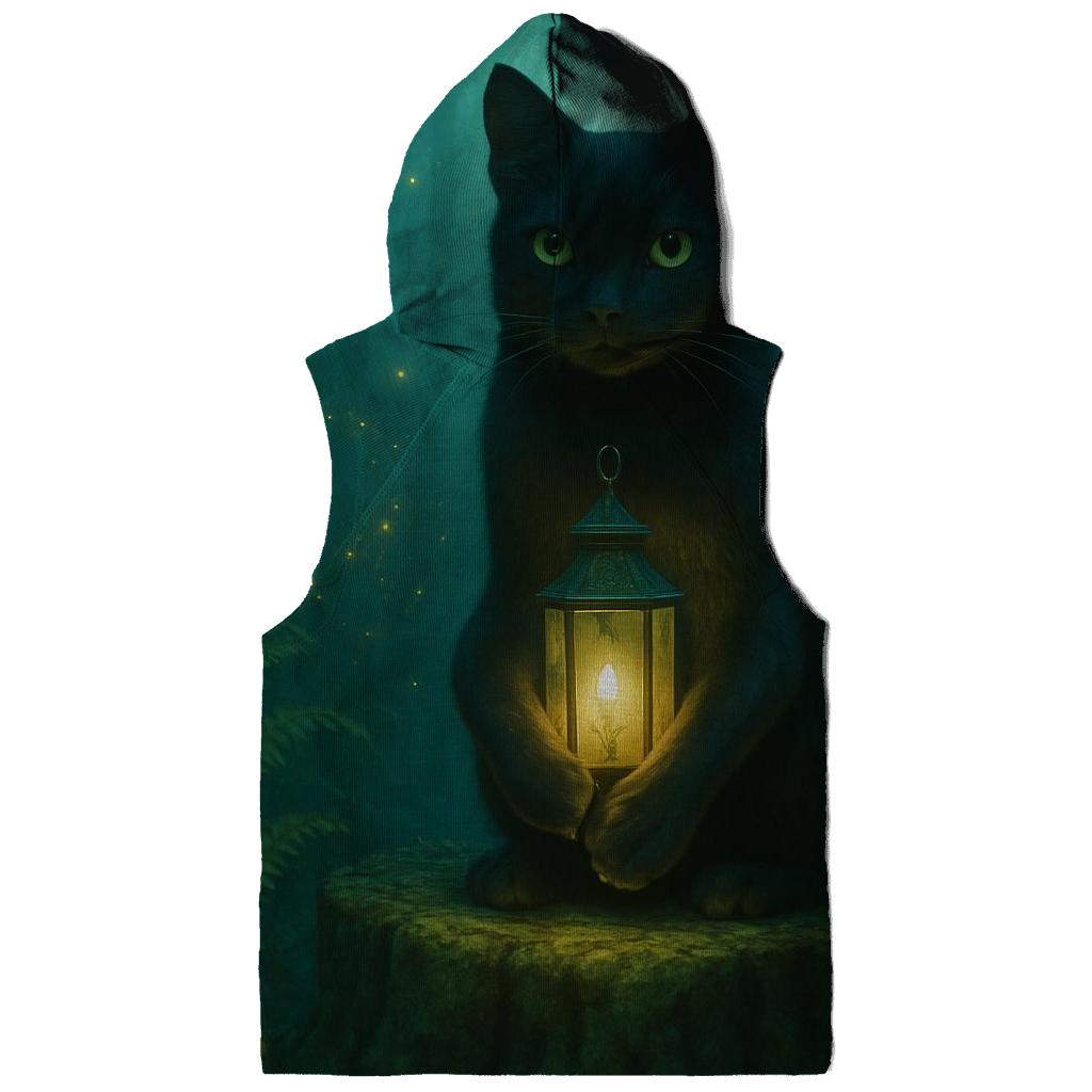 Forest Lantern Guardian Cat custom hoodies