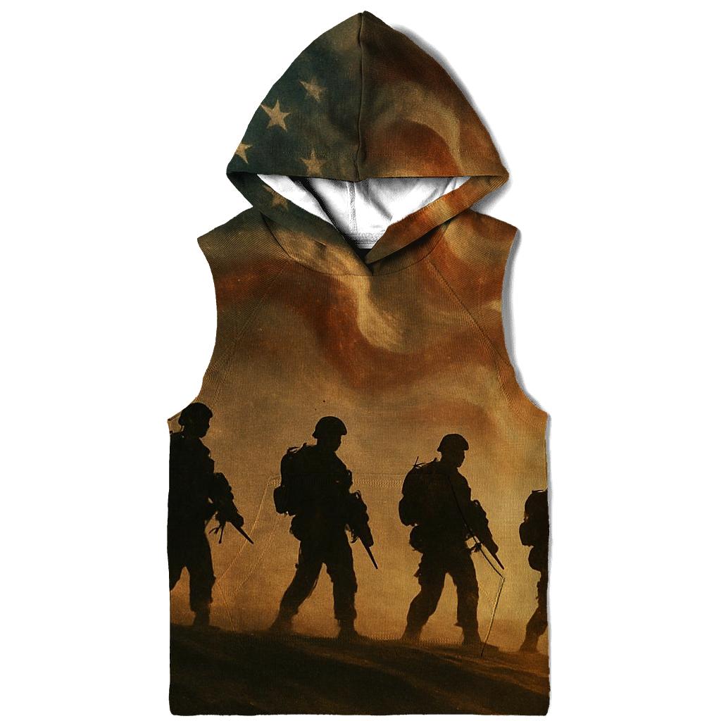 Desert Valor Flagstorm printed hoodies