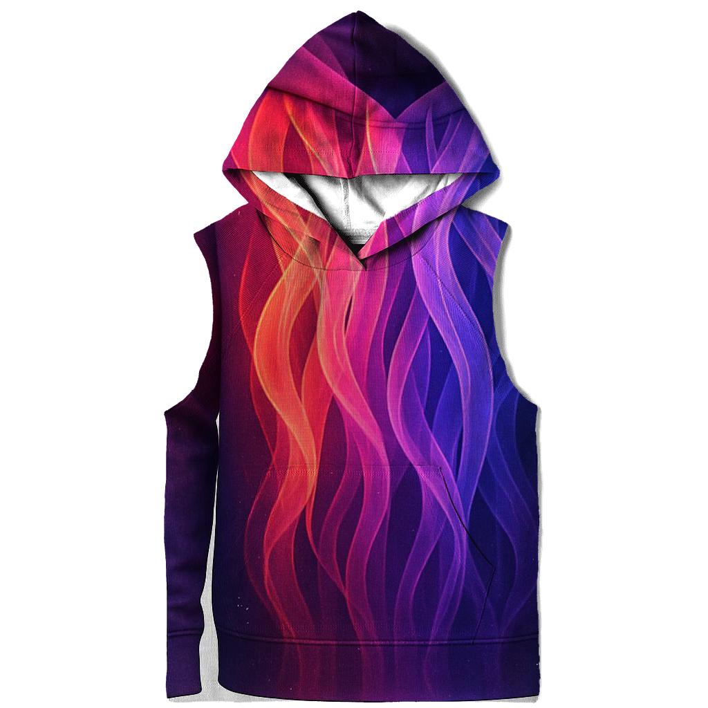 Cascade Of Fractal Ribbons Gradient hoodie trends