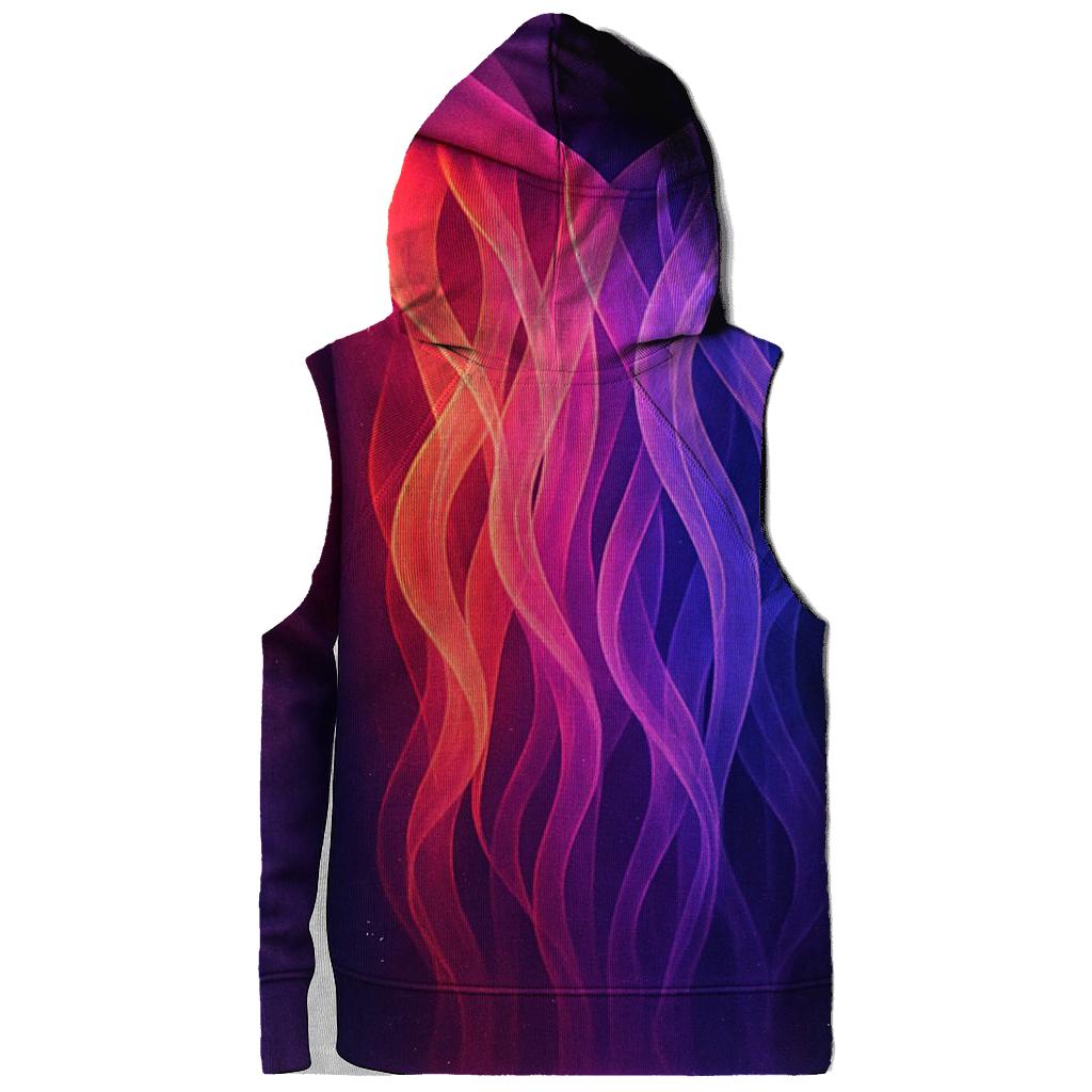 Cascade Of Fractal Ribbons Gradient hoodie trends