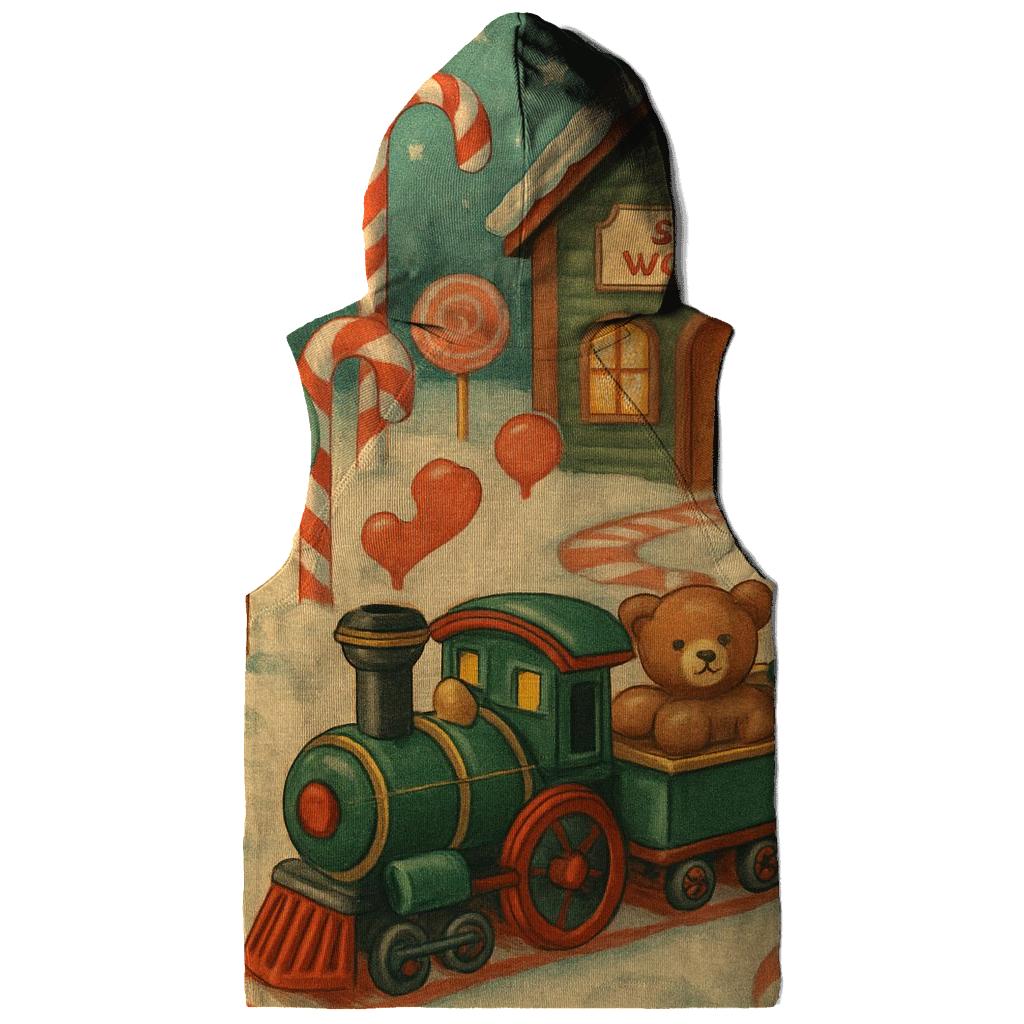Toy Workshop Train Through Candy Forest heavyweight hoodies