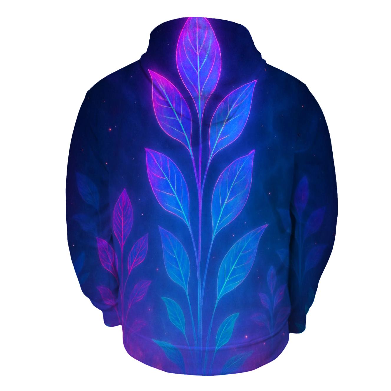 Neon Aurora Garden Gradient designer hoodies