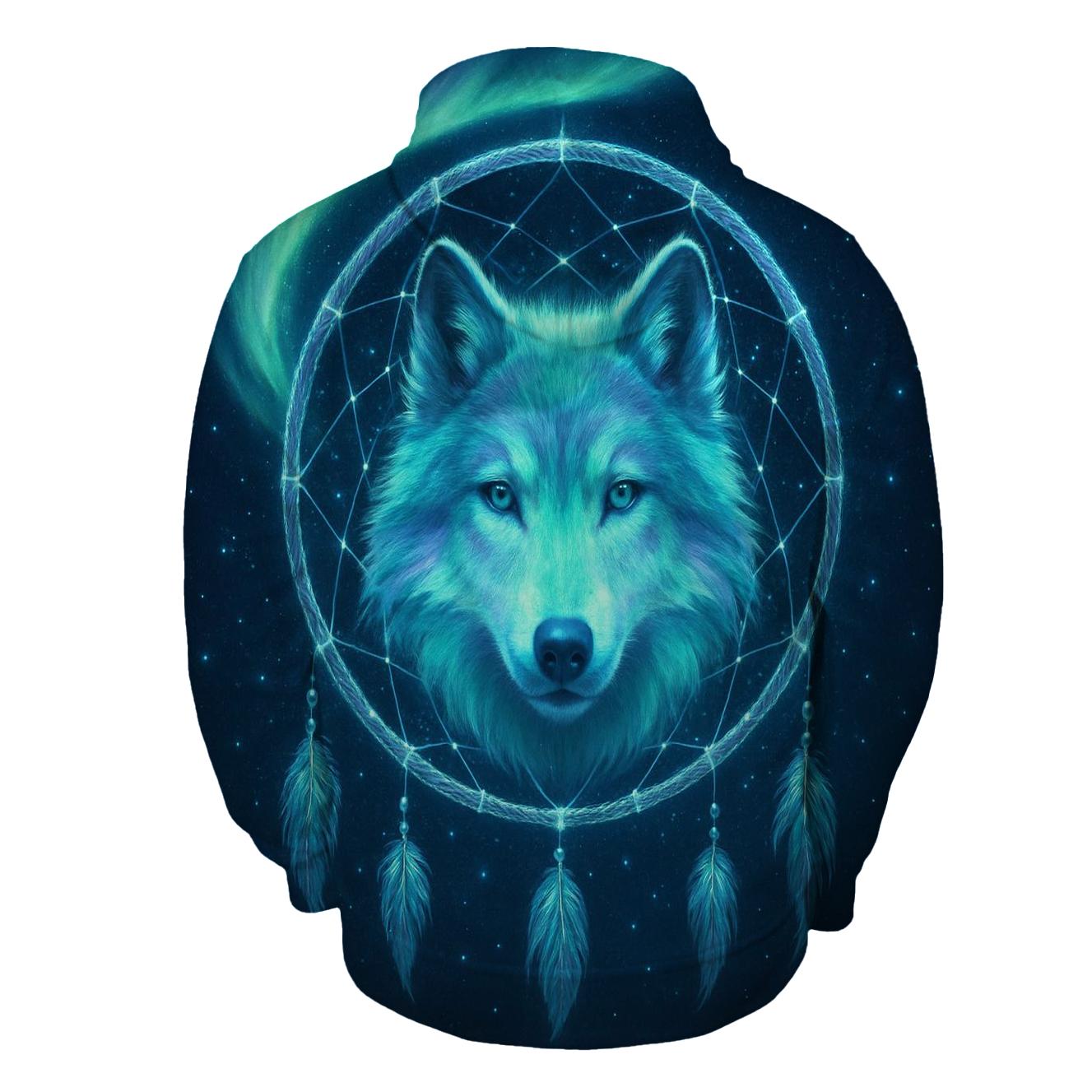 Aurora Dreamcatcher Wolf hoodie designs