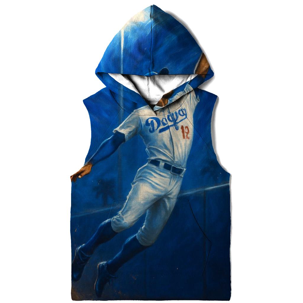 Dodgers Nightwave Catch At The Wall graphic hoodies